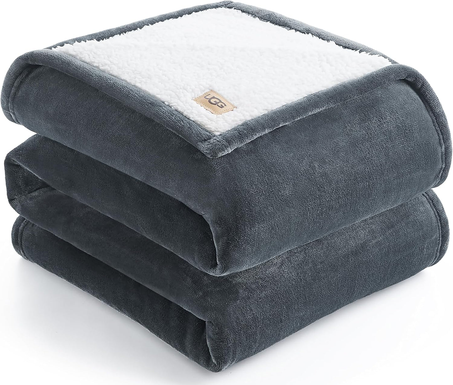 UGG Ariana Fleece Blanket Cozy Plush Warm Oversized Bedding