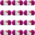 Soft Classic Solid Yarn 12 Pack Bulk - Versatile Acrylic for Blankets