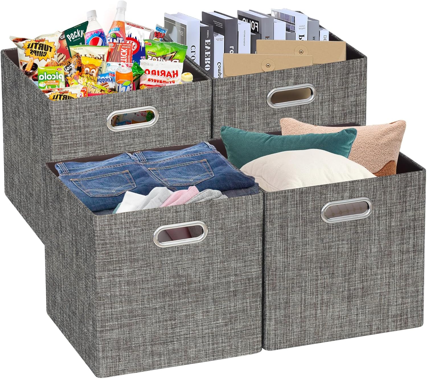 Posprica Storage Basket Bins for Closet Organizer and More