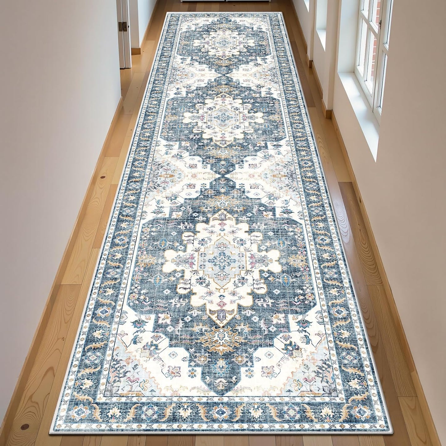 Non Slip 2x8 Rug Runners for Hallways and Kitchen Areas
