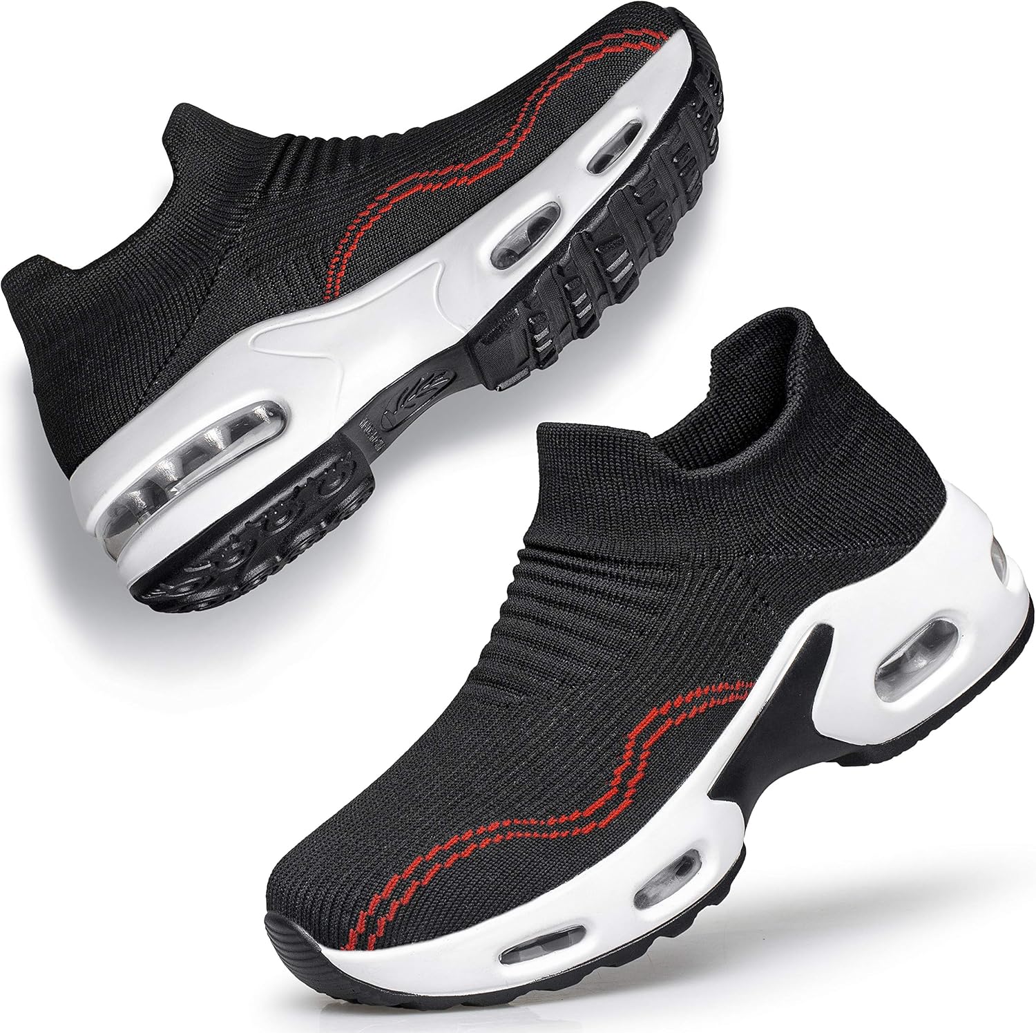 DOUSSPRT Womens Walking Shoes Slip on Air Cushion Sneakers