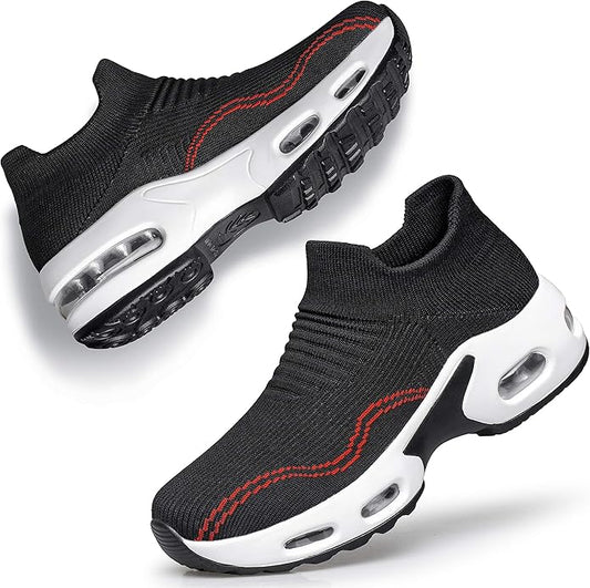 DOUSSPRT Womens Walking Shoes Slip on Sock Sneakers for Comfort