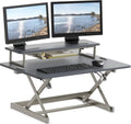 SHW 36-Inch Height Adjustable Standing Desk Converter - Sit to Stand