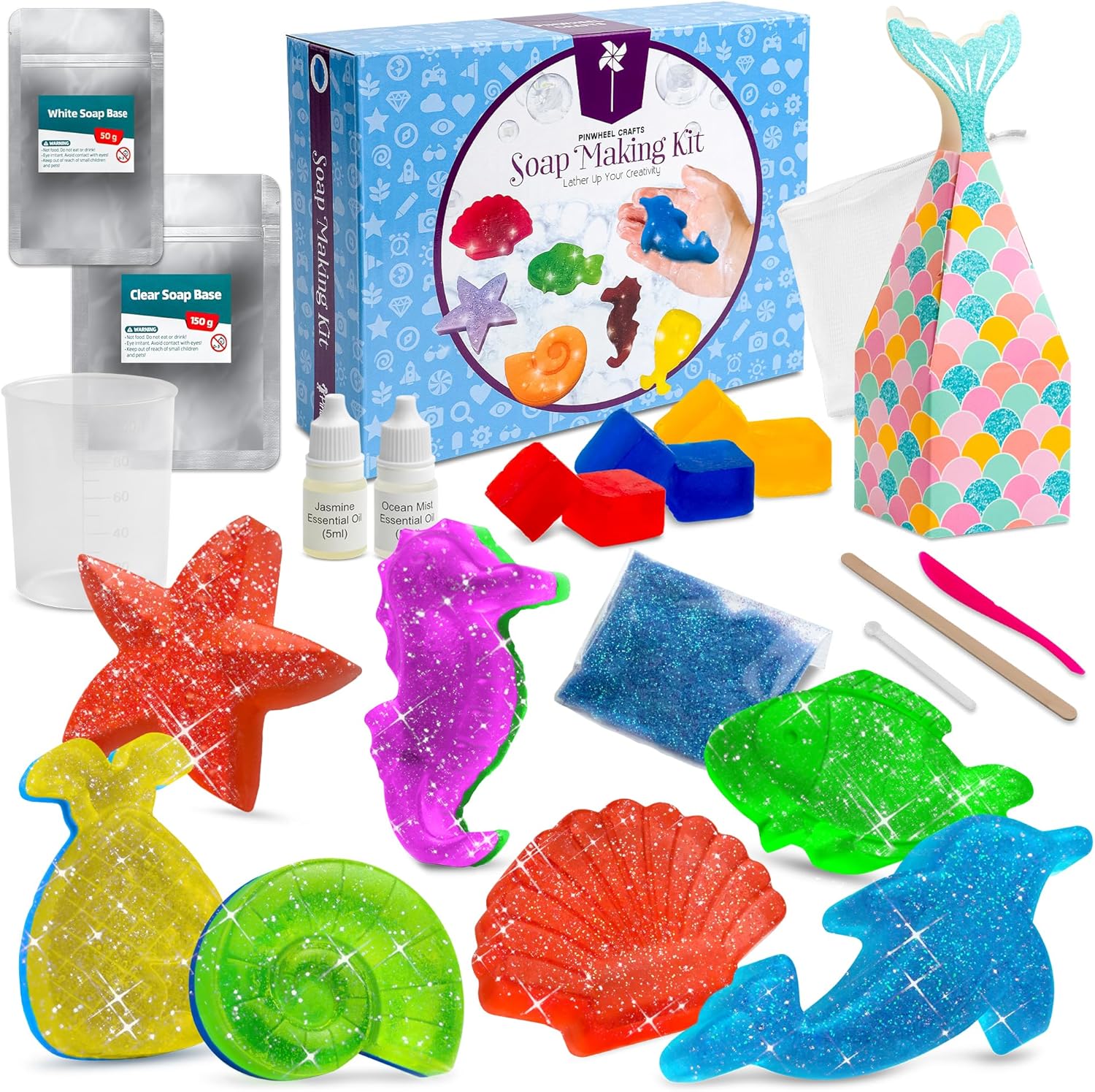 Pinwheel Crafts DIY Soap Making Kit for Kids and Adults Fun