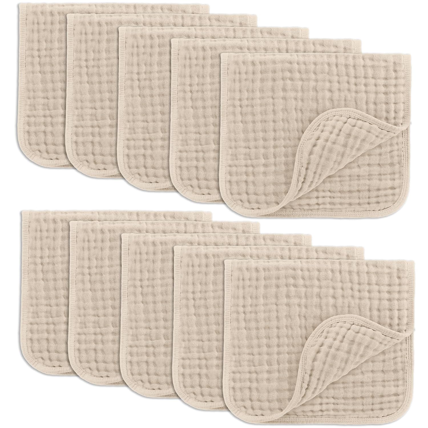 Comfy Cubs Muslin Burp Cloths - Ultra Absorbent Baby Care