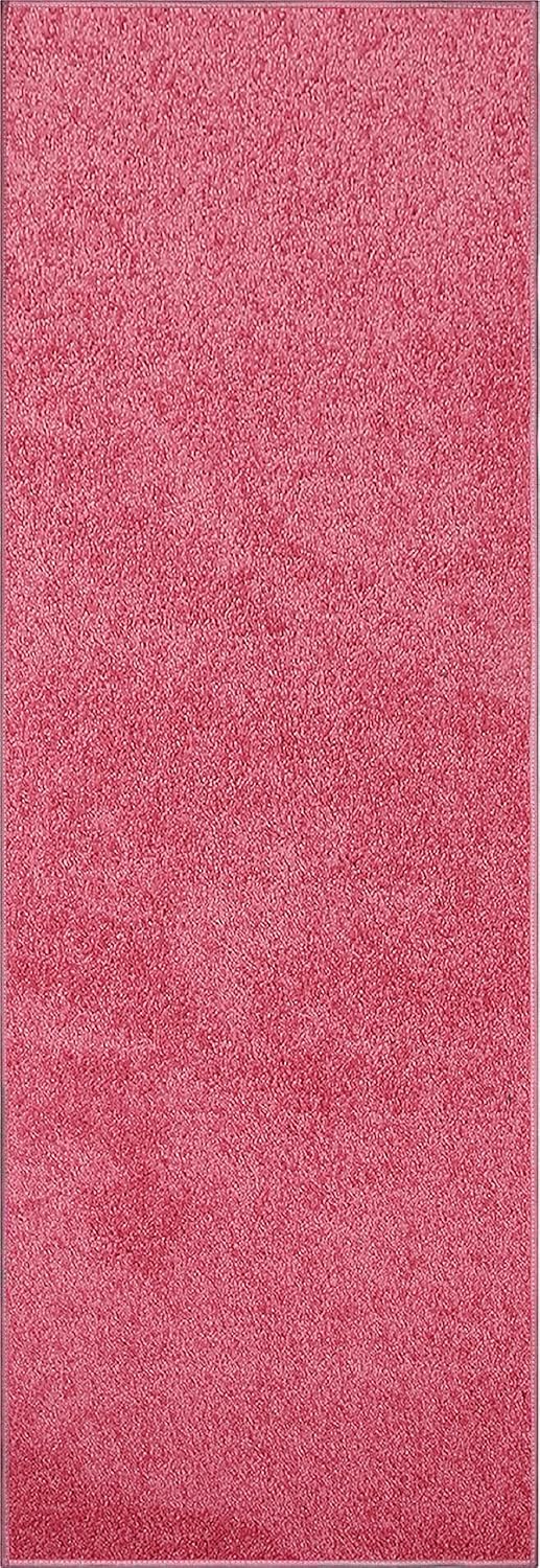 Pet Friendly Solid Color Area Rugs Pink Runner for Home Decor
