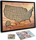 Cork USA Map Pin Board 12x10 - Keepsake Travel Map