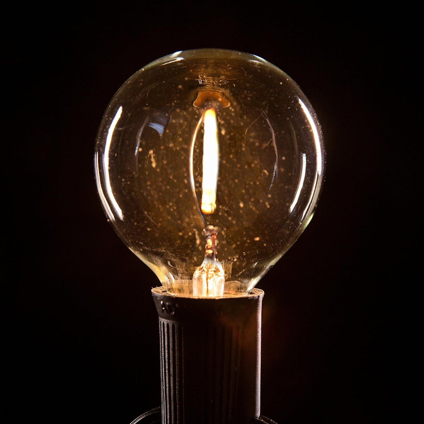 G50 LED Filament Clear Bulbs - 25 Pack for Indoor and Outdoor Use