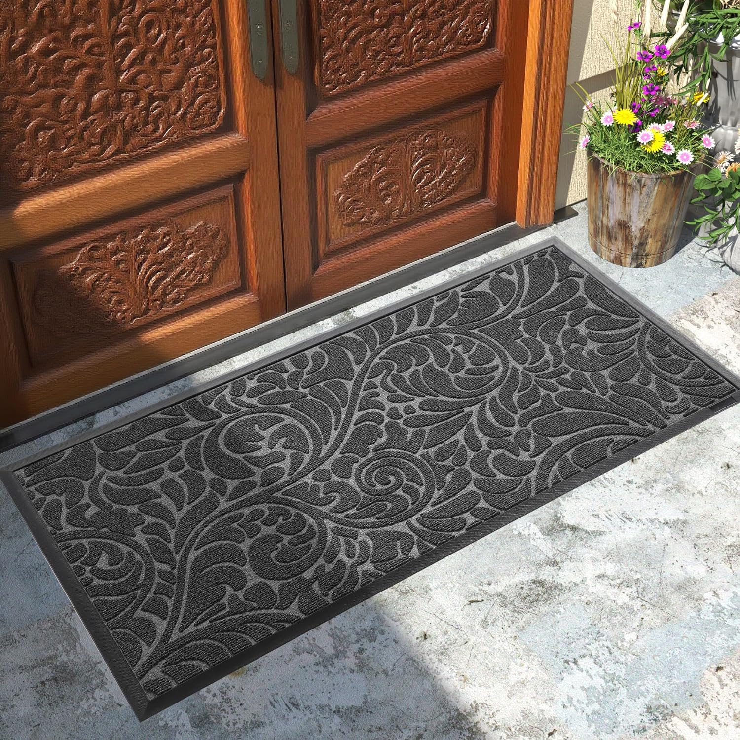 Yimobra Large Door Mat for Outside Entrance, Waterproof and Sturdy