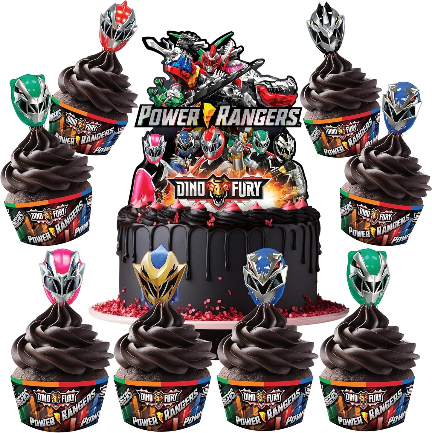 Power Rangers Cake Topper Set - Officially Licensed & Fun!