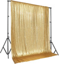 PartyDelight Sequin Backdrop Sparkly Gold for Events and Photos