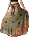 Long Skirts for Women Maxi Boho Skirt Floral Print - Plus & Standard