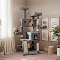 65in Larger Cat Tree Tower Condo for Indoor Kitties - Stable