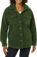 Women's Oversized Teddy Sherpa Shirt Jacket - Warm Everyday Layer Our