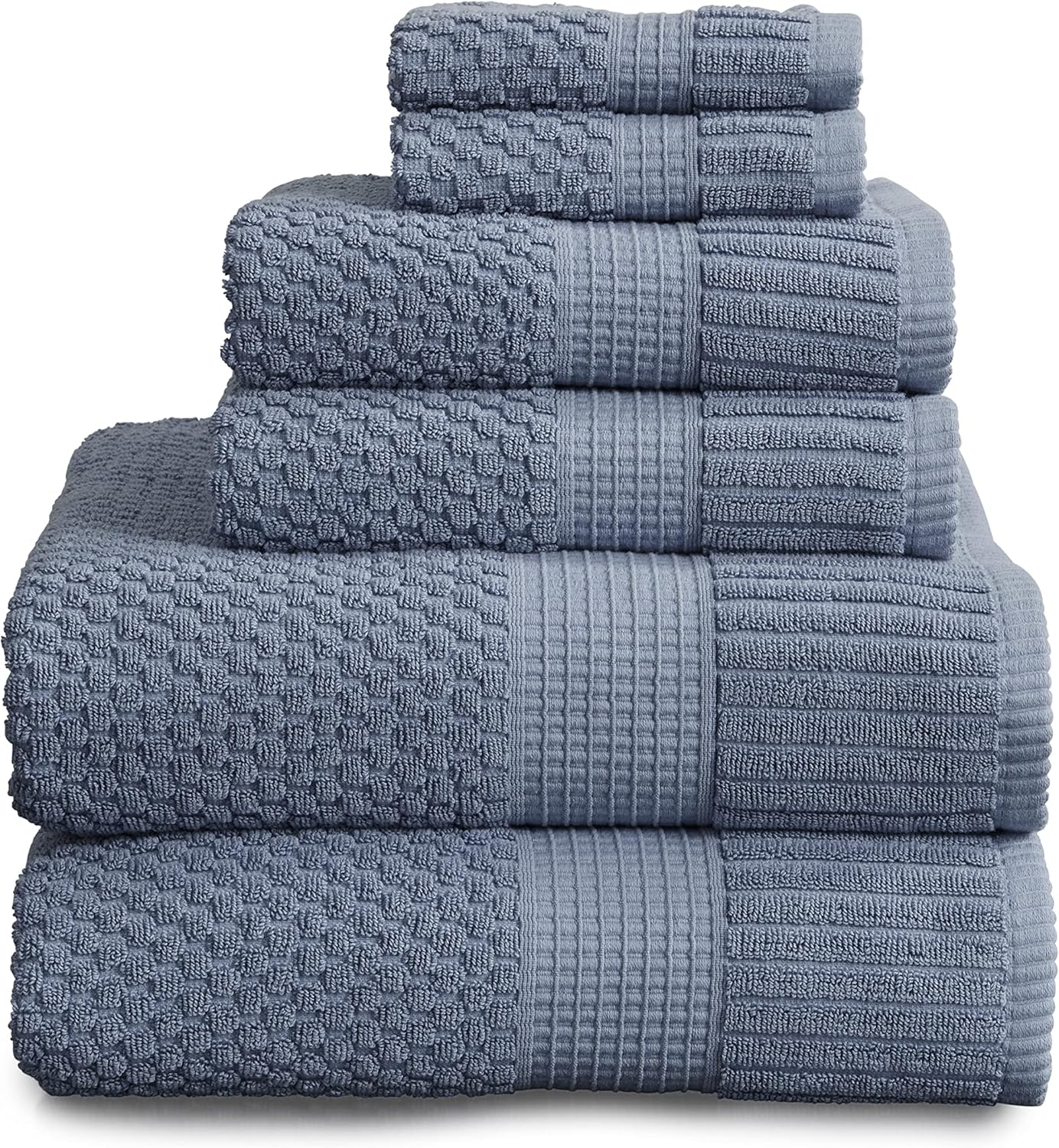 NY Loft 100% Cotton Towel Set: Super Soft & Absorbent