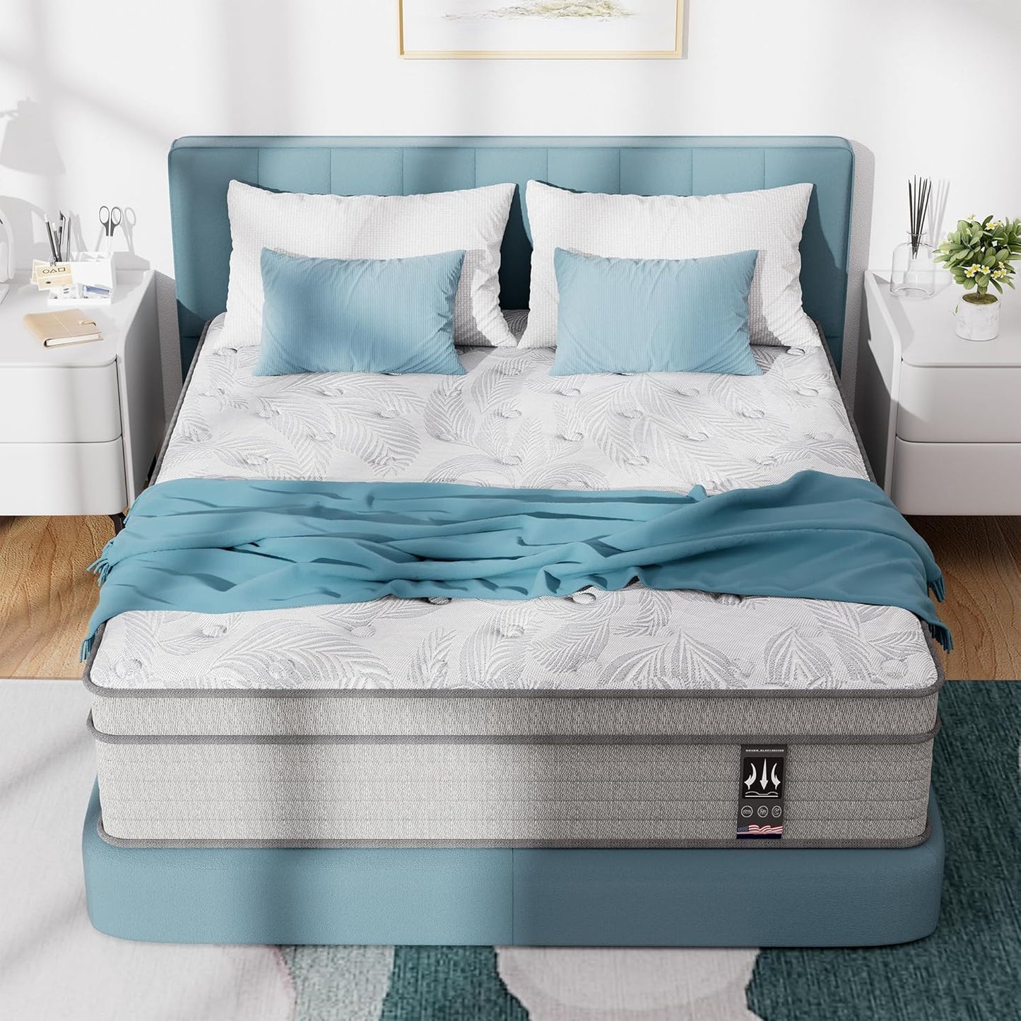 King Size Mattress 14 Inch with Cooling Gel Memory Foam Support