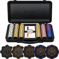 SLOWPLAY Nash 14g Clay Poker Chip Set Black Gold Edition - 300PCS Full
