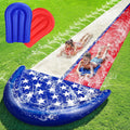 Giant American Flag Water Slide 20FT - Patriotic Backyard Fun