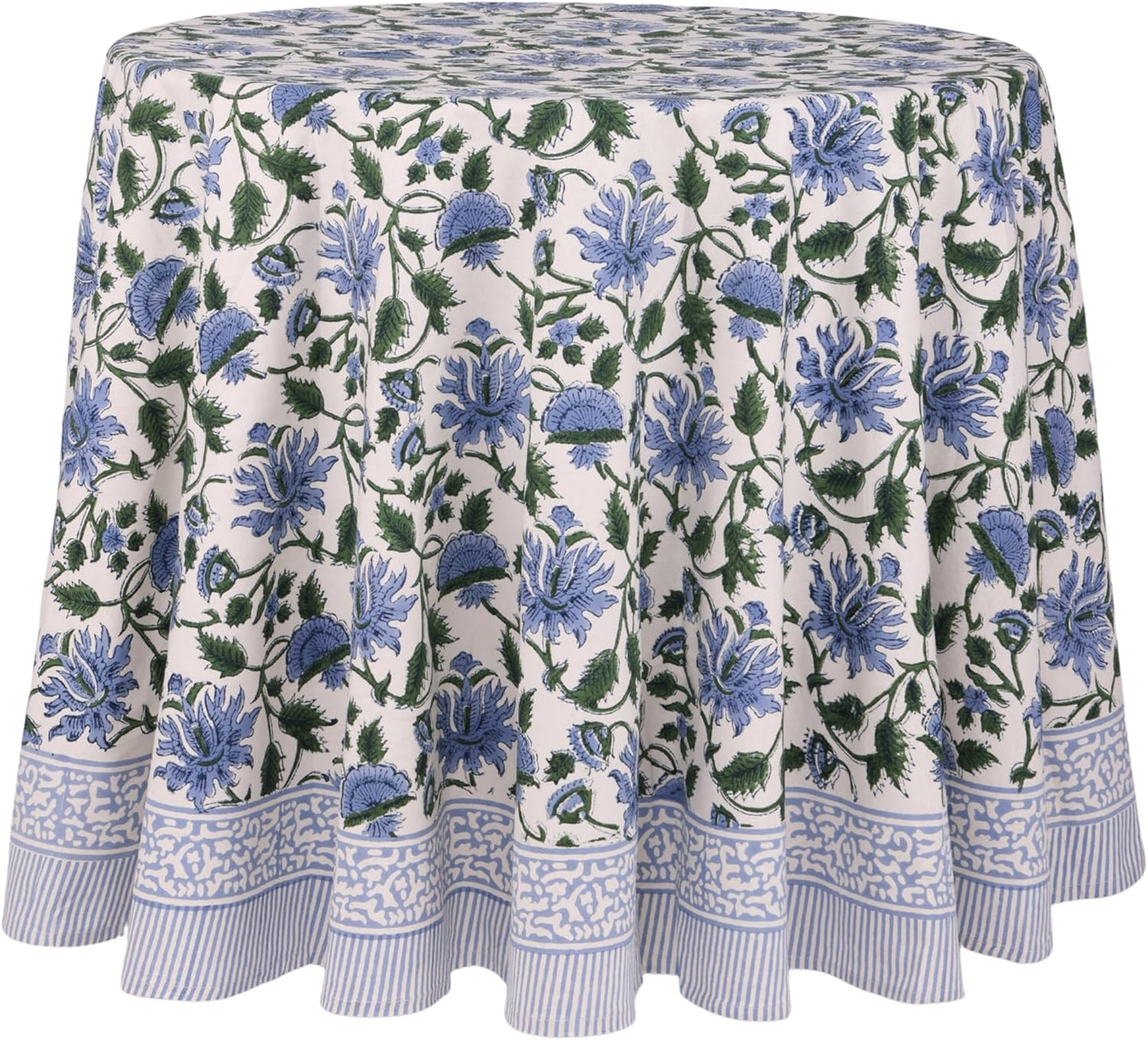 ATOSII Taj 100% Cotton Round Tablecloth for Elegant Dining