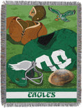 NFL Woven Tapestry Throw Blanket for Fans and Home Decor