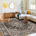 Washable Area Rug 4x6 - Ultra-Soft Non Slip Flannel Rug for Living