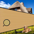 Shade&Beyond 5 ft X 50 ft Fence Privacy Screen - Heavy Duty Sand