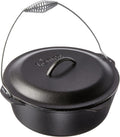 Lodge 9 Quart Pre-Seasoned Cast Iron Dutch Oven - Durable Heat