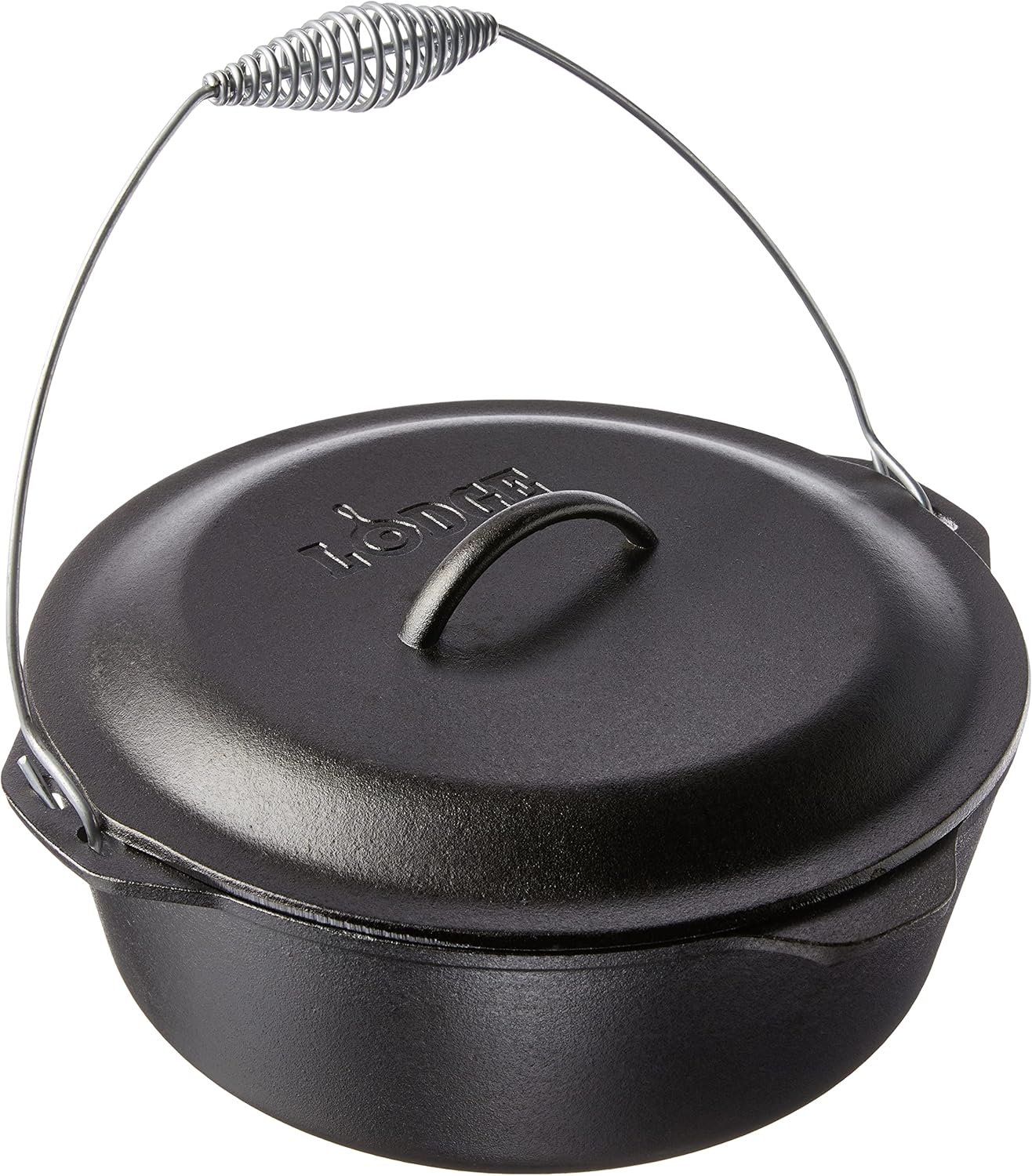 Lodge 9 Quart Pre-Seasoned Cast Iron Dutch Oven for Versatile Cooking