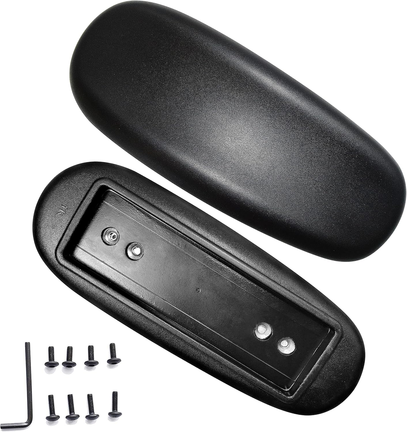 MySit Universal Armrest Replacement Pads - Comfort & Support (Set of 2) Black