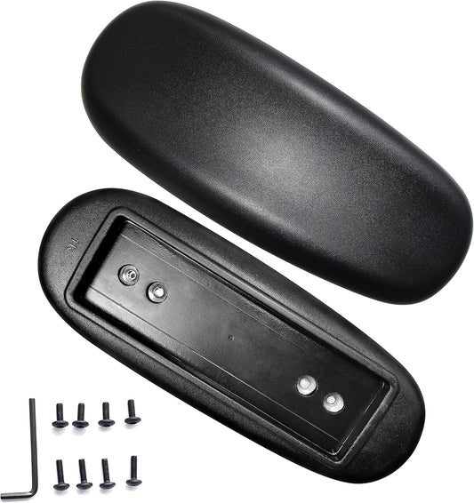 MySit Universal Armrest Replacement Pads - Comfort & Support (Set of 2) Black