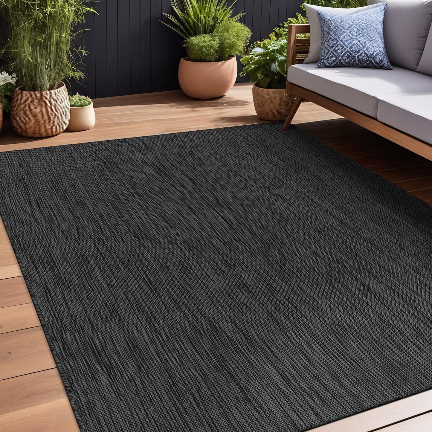 Beverly Rug Indoor Outdoor Rug 6x9, Washable and Durable Design