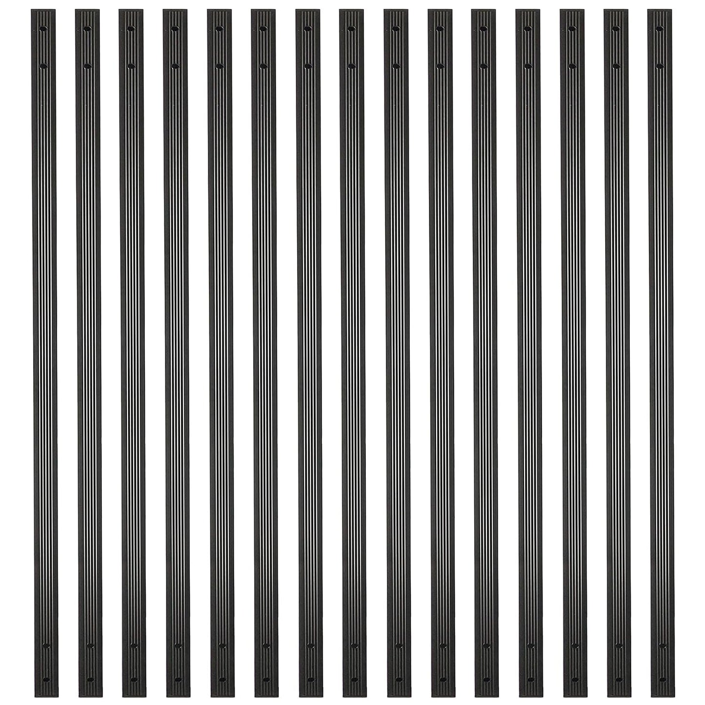 32-1/4 Inches Grooved Traditional Rectangle Aluminum Deck Balusters