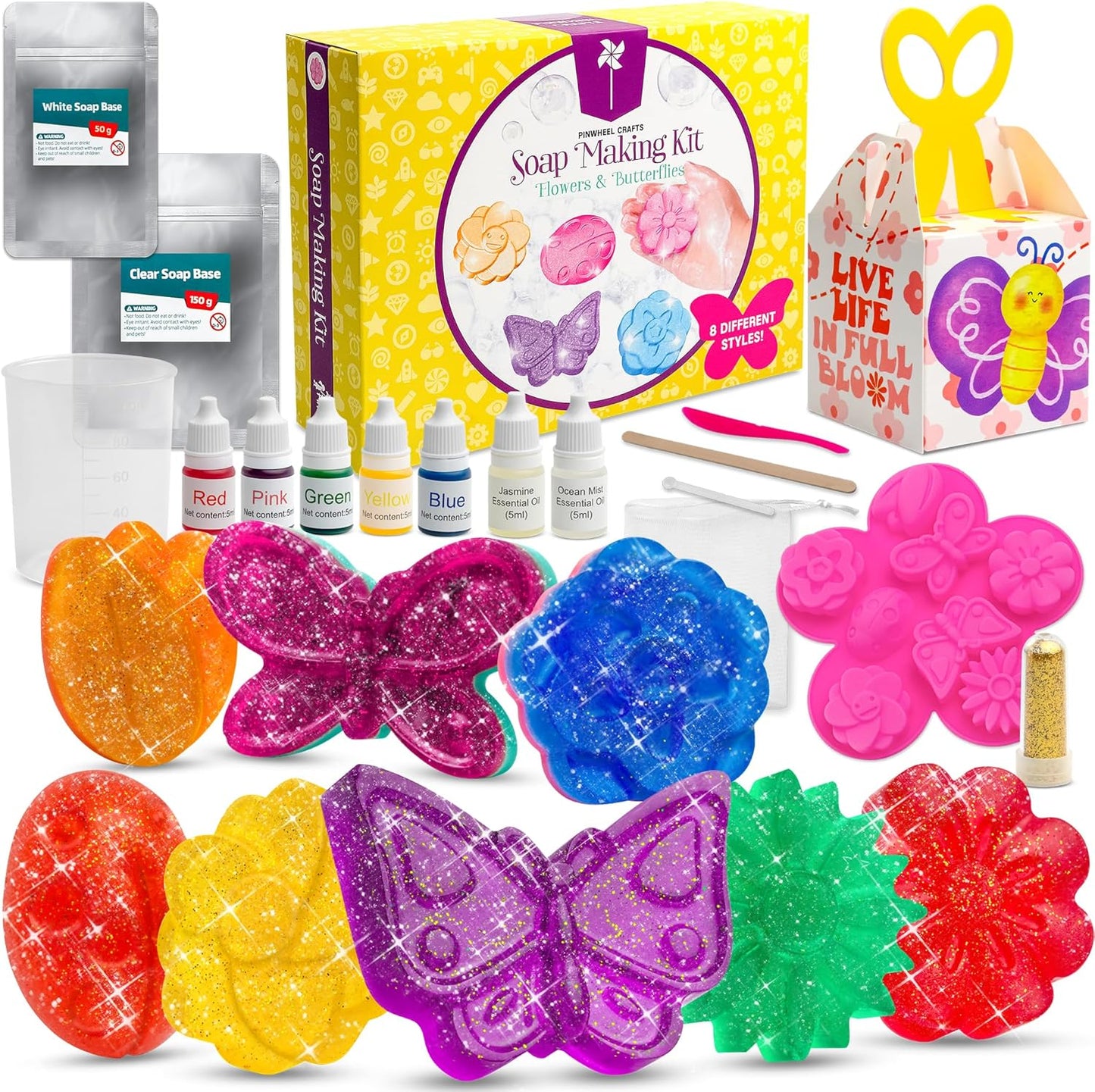Pinwheel Crafts DIY Soap Making Kit for Kids and Beginners