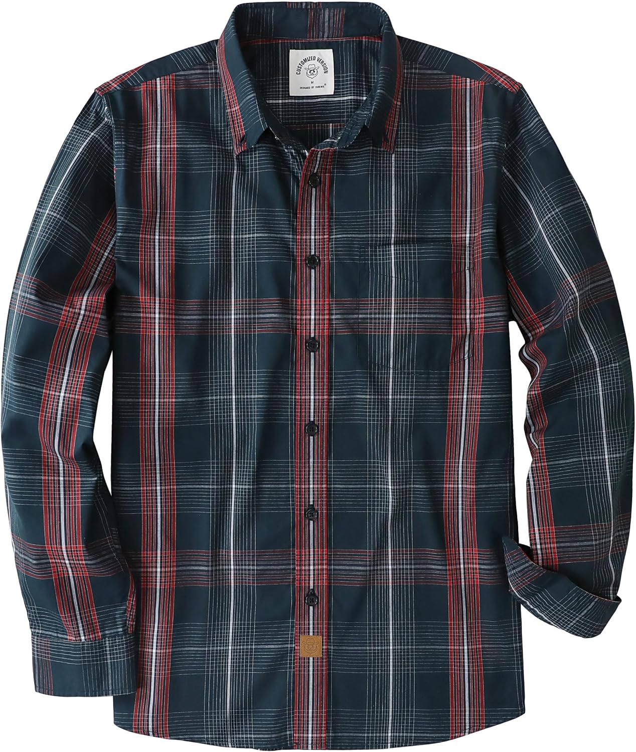 Dubinik Mens Long Sleeve Button Up Shirts for Casual Style