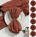 Gauze Cheesecloth Napkins 60 Pack 20x20 in Terracotta - Reusable Table
