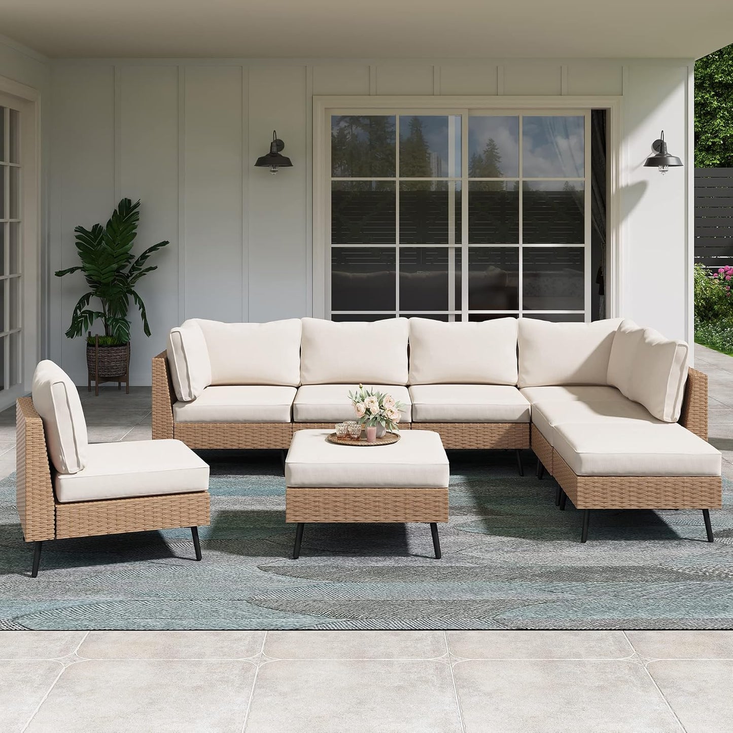 Outdoor Patio Furniture Set for Garden and Poolside Comfort