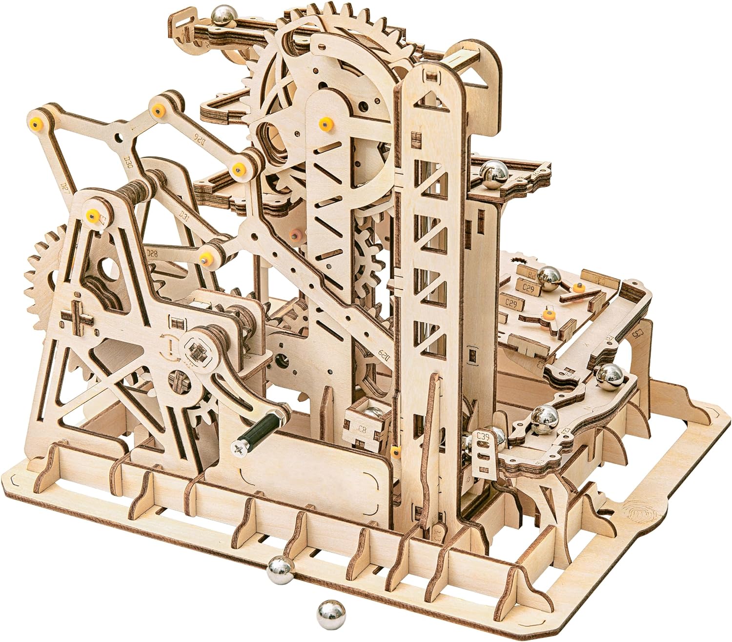 Rowood 3D Marble Run Craft Toy - Build Tower Coaster!