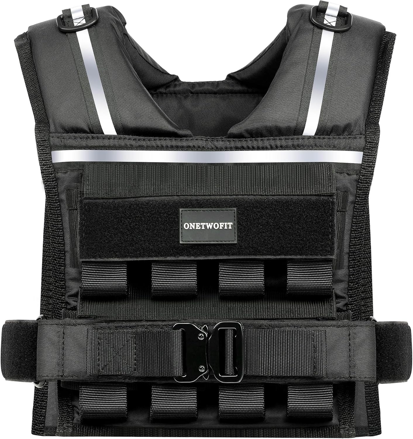 Adjustable Weighted Vest for Men 2-35 LBS with Reflective Stripes
