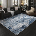 6x9 Rug Washable Bedroom Rug Large Boho - Soft Low Pile, Non-Slip