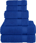 Elegant Comfort Premium Cotton 6-Piece Towel Set - Plush 680 GSM Royal