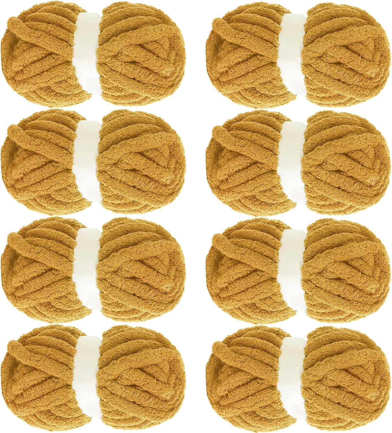 MABOZOO Chunky Yarn for Crocheting - Mustard Yellow Jumbo Yarn