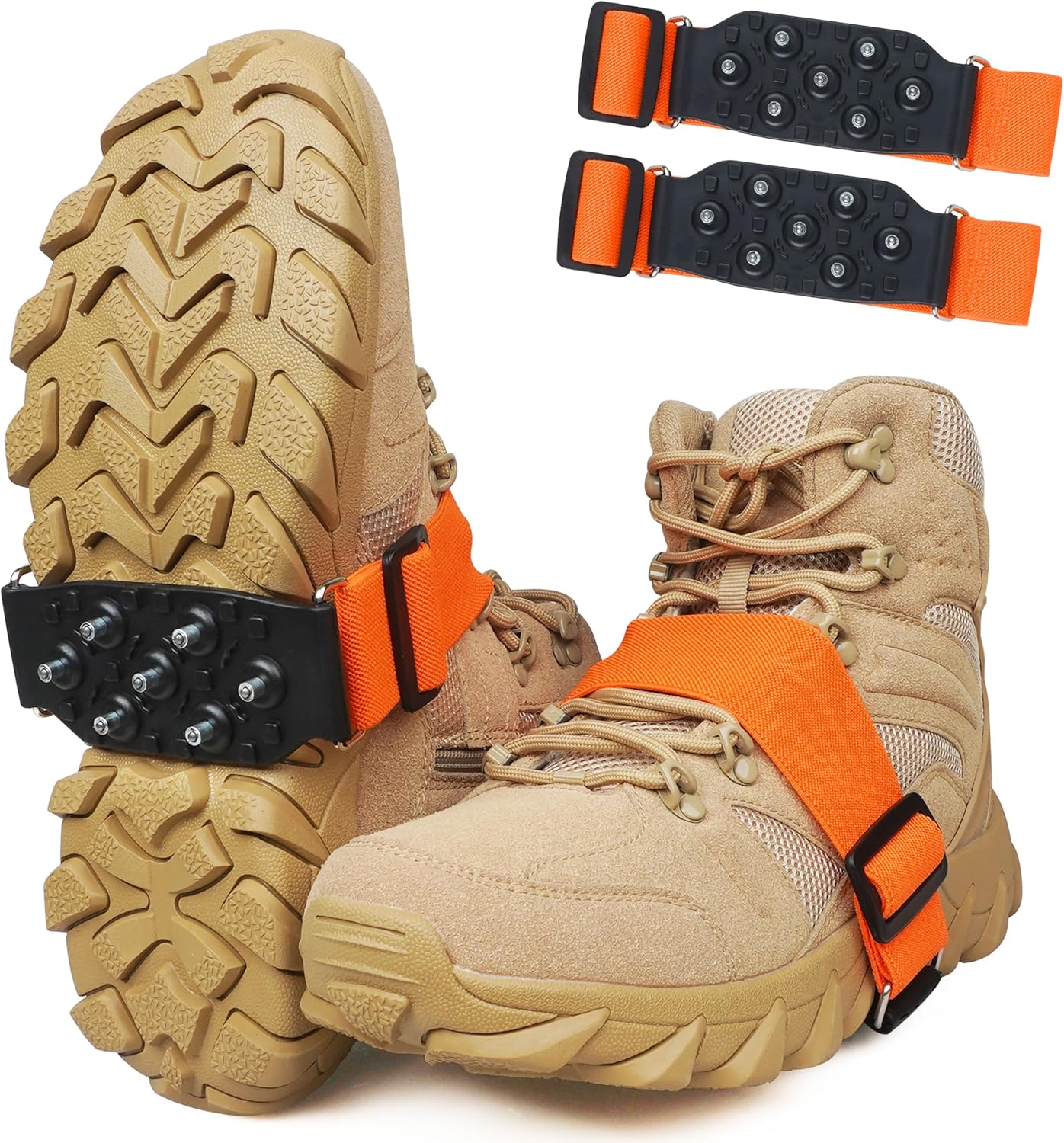 AGOOL Ice Cleats - 7 Studs for Superior Grip