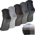 Geyoga Unisex Non Slip Socks 5 Pairs - Anti Skid Barre Socks for Yoga