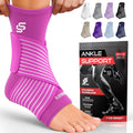 Sleeve Stars Ankle Brace for Women & Men (M 10ft-12ft) Hot Pink