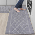 Soft Non-Slip Kitchen Rugs Sets of 2 for Floor Absorbent Use