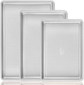 HONGBAKE Baking Sheet Pan Set - Durable Nonstick Cookie Trays