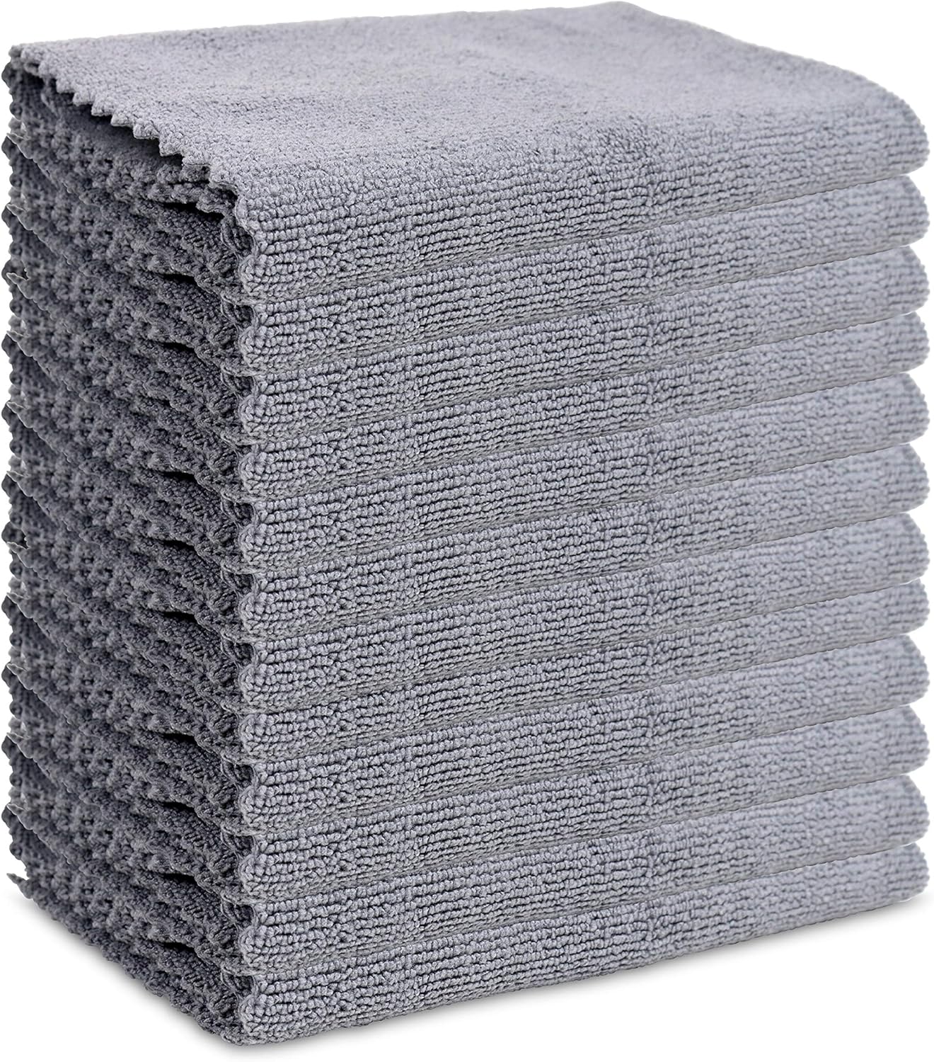 Thick Edgeless Microfiber Cleaning Cloths - Pack of 12