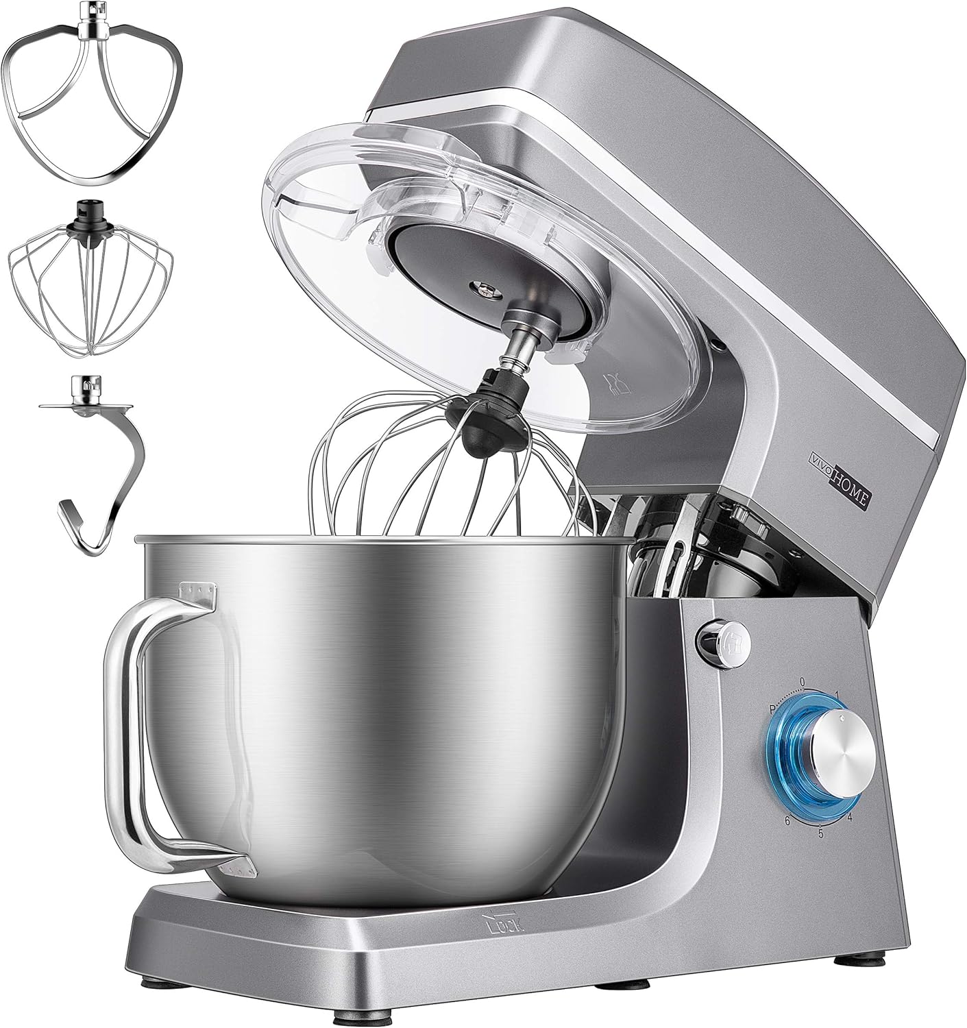 VIVOHOME 7.5 Quart Stand Mixer with Powerful 660W Motor