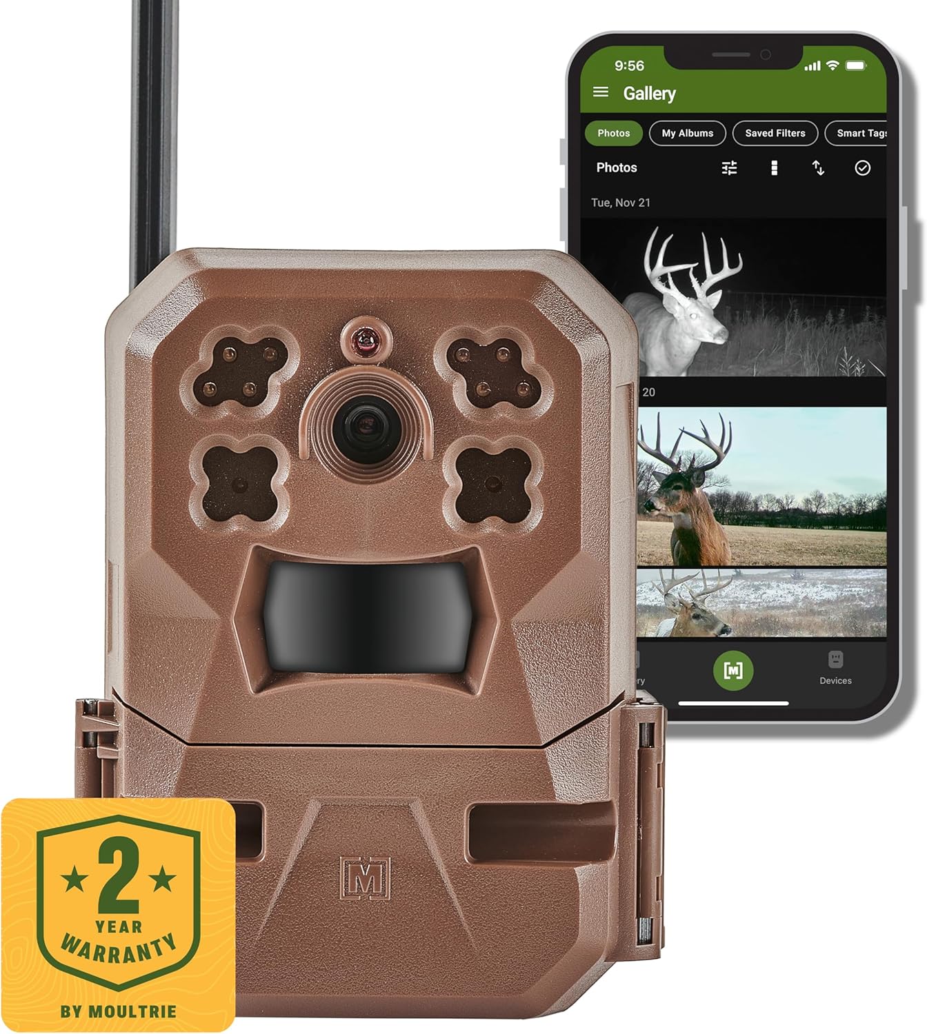 Moultrie Edge Cellular Trail Camera - 4G LTE Signal - HD Video - Cloud Storage
