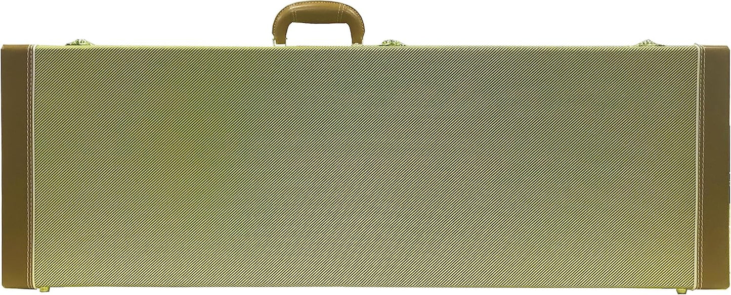 Premium Tweed Electric Guitar Case - Fits Fender Strat & More